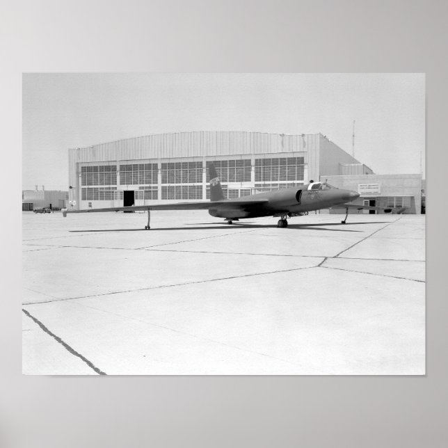 U-2 Spy Flygplan med fiktiva NASA-märkningar Poster (Framsidan)