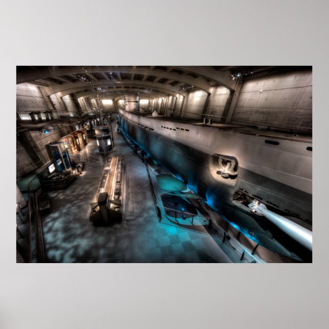 U-505 TYSKA U-BOAT SUBMARINE POSTER (Framsidan)