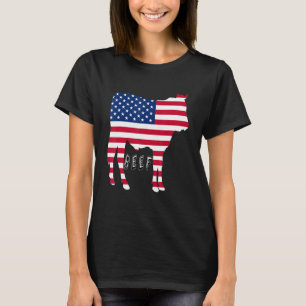 U A A Beef Proud Bull Flagga Carnivore T Shirt
