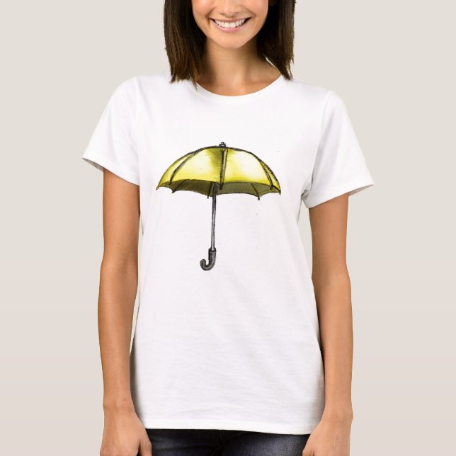 U är för paraply t-shirt (Framsida)