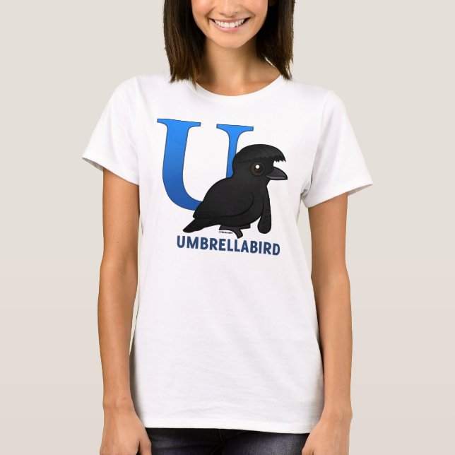 U är för Umbrellabird T-shirt (Framsida)