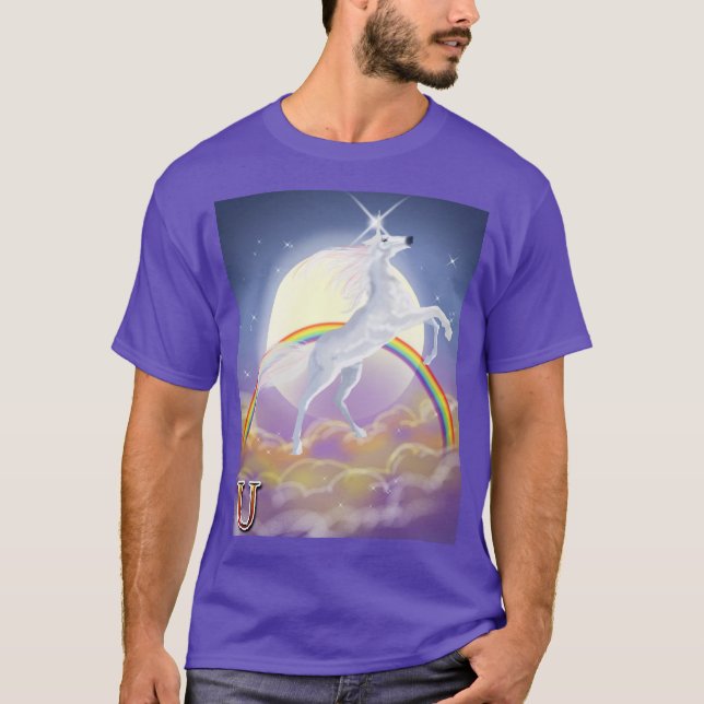 U är för Unicorn T-shirt (Framsida)