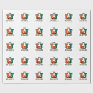U Är Tillbaka Orange Och Grön College Football Fa Presentpapper