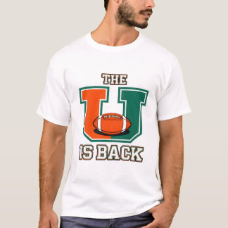 U Är Tillbaka Orange och Grön College Football Fa T Shirt