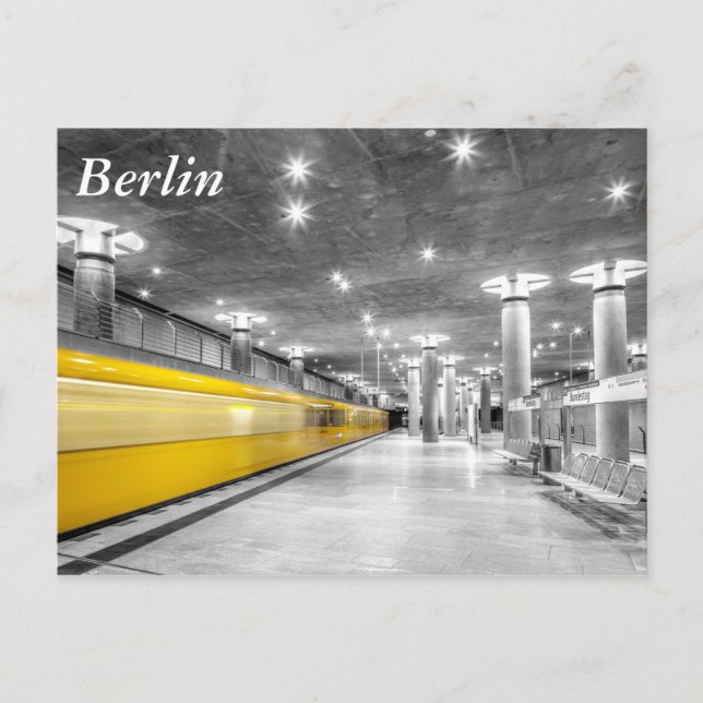 U Bahn Berlin Vykort (Framsida)