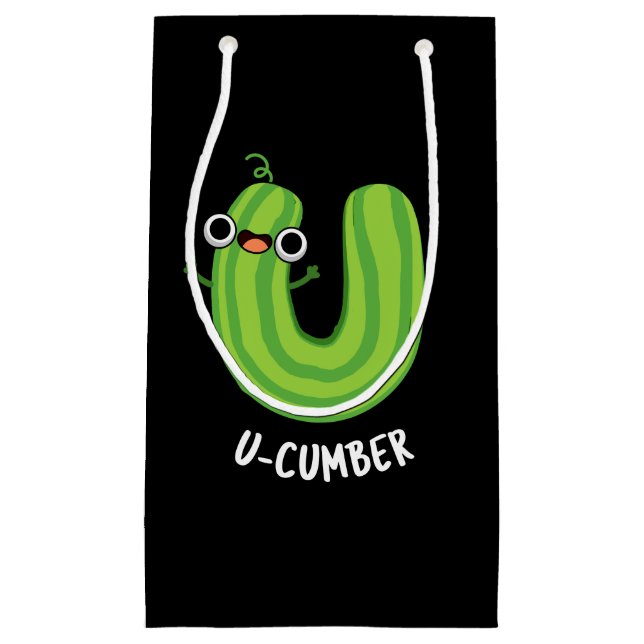 U-cumber Funny Cucumber Pun-Mörk BG (Framsidan)