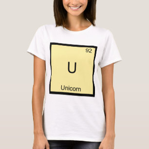 U - För kemiinslag för Unicorn rolig utslagsplat T-shirt