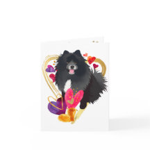 U GÖR MITT HEART GO BLING - Lapphund-konstkort
