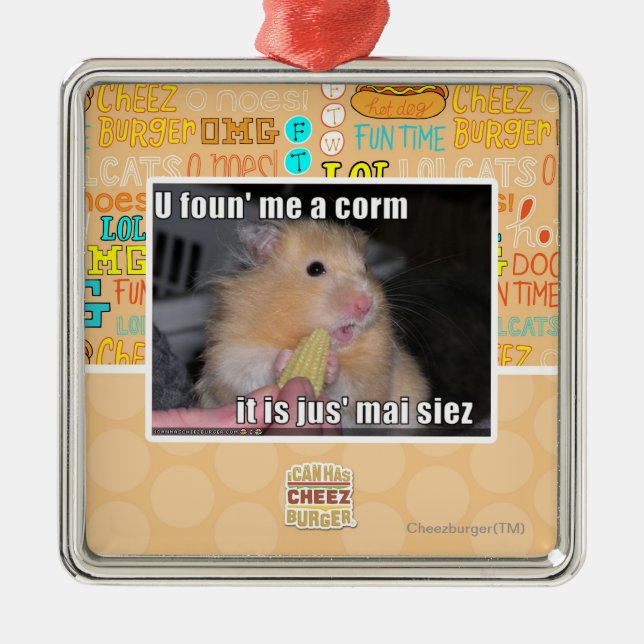 U grundar mig en maj julgransprydnad metall (Framsidan)