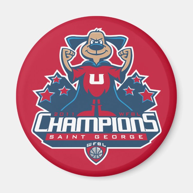 U-Hundar Champs Magnets Magnet (Framsidan)