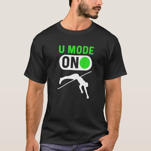 U-läge på poolens pooljumpel-valv t shirt (Framsida)