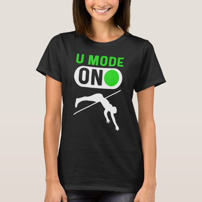 U-läge på poolens pooljumpel-valv t shirt (Framsida)