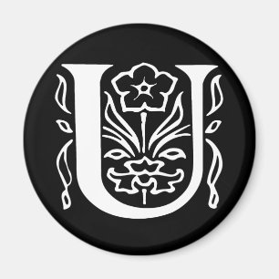 U med prydnadssvans magnet