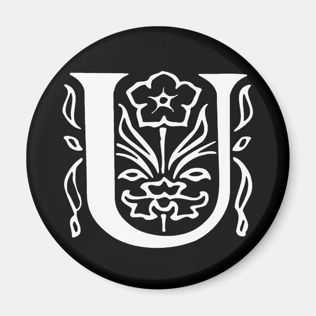 U med prydnadssvans magnet (Framsidan)