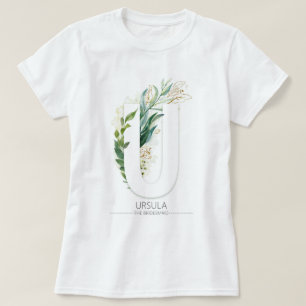 U Monogram Guld Löv Elegant T Shirt