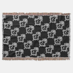 U Monogram Initial Kastsjal Mysfilt