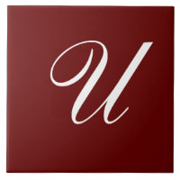 U Monogram Initial White på måndag