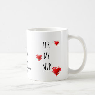 U MY MVP Snyggt Christian Valentiness Monogram Kaffemugg