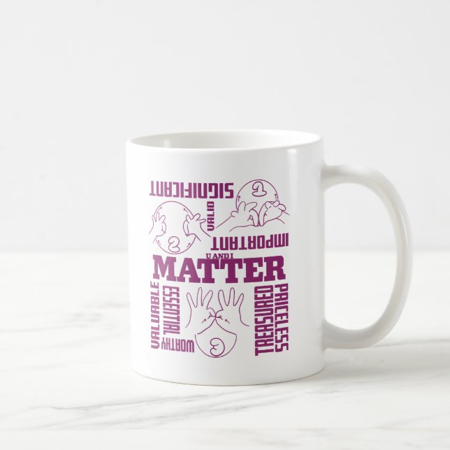 U och I Matter - ASL EmpowerDesign Design Kaffemugg (Höger)