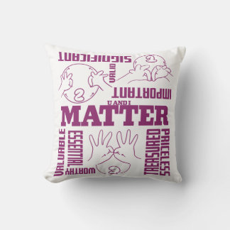 U och I Matter - ASL EmpowerDesign Design Kudde