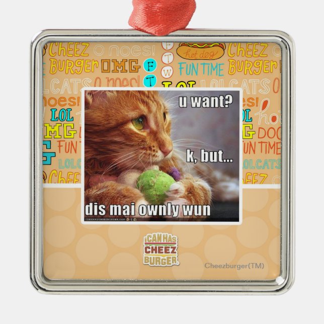 U önskar? julgransprydnad metall (Framsidan)