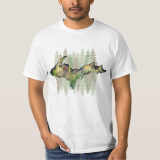 U.P. Grönt Camo Träd T-Shirt