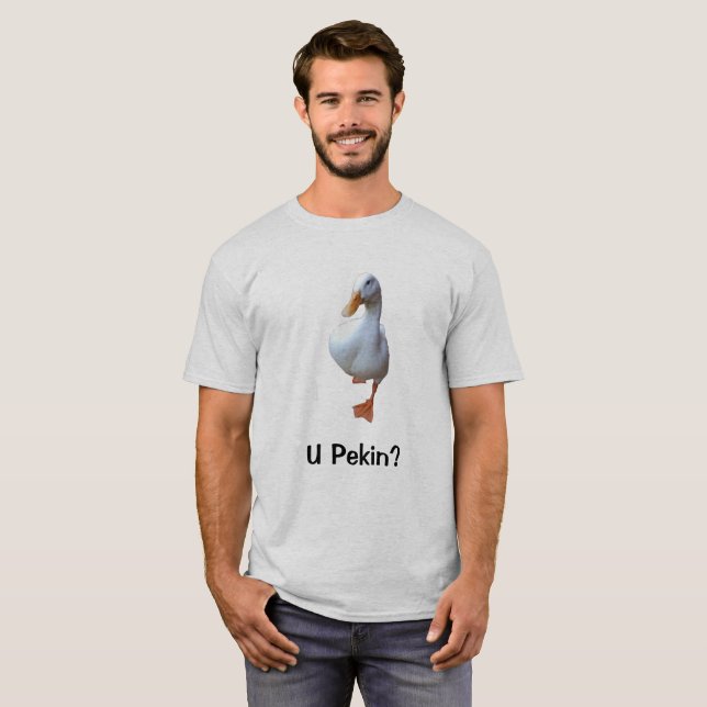 U Pekin? Ankautslagsplatsskjorta Tee (Hel framsida)