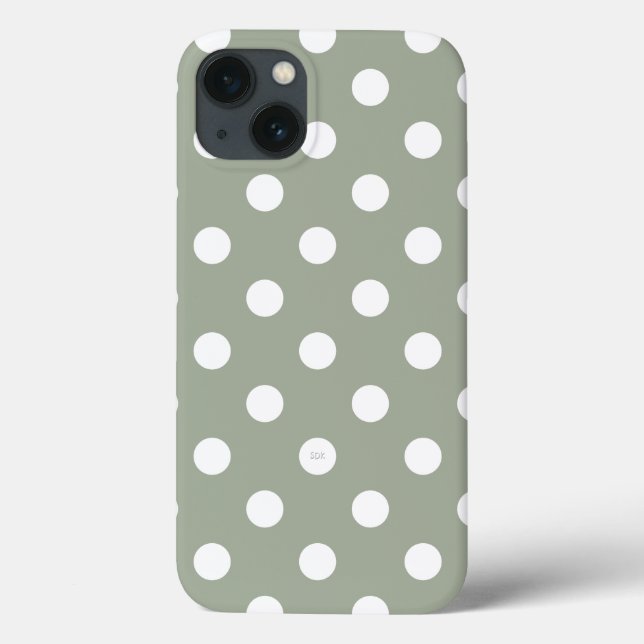 U plocka Background Färg Polka dots White (Baksida)
