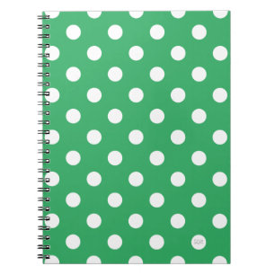 U plocka Background Färg Polka dots White Anteckningsbok