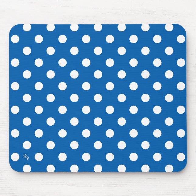 U plocka Background Färg Polka dots White Musmatta (Framsidan)