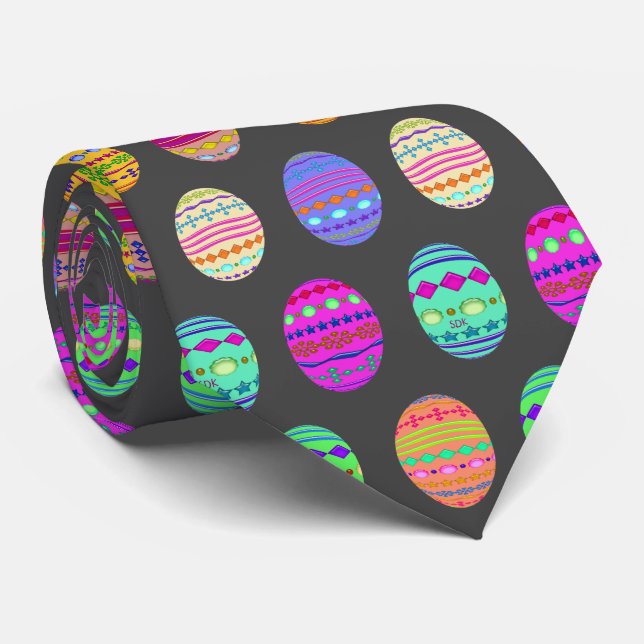 U-plocka färg bländad påskägg med Rhinestones Slips (Rullad)