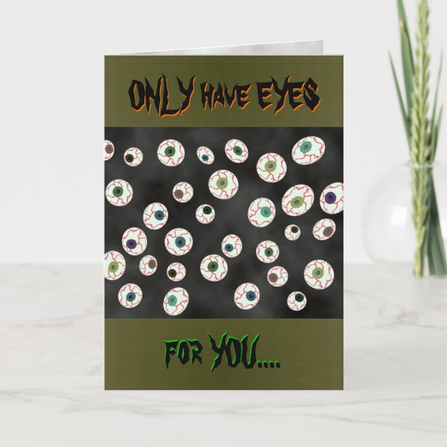 U Plocka Färg/Flytande Öga Boll godisAnpassade Kort (Framsida)