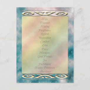 U plocka Färg/ Life Changing Ord of Meditation Vykort