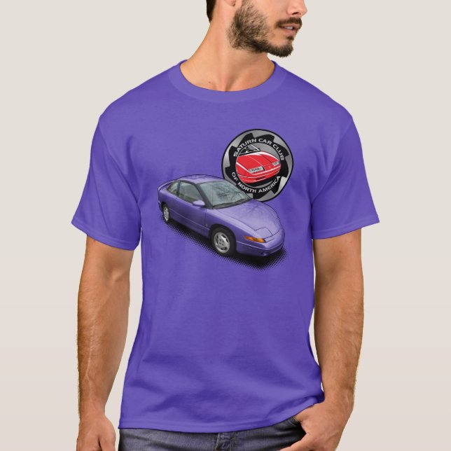 U-Plocka--Färg SCCNA Saturn CoupeT-tröja 1991 Tee Shirt (Framsida)