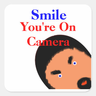 U R. Bevakad! Fyrkantigt Klistermärke