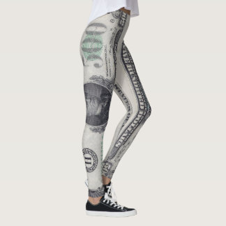 U.S. 500 Dollar Stjärnnota Framsida Leggings