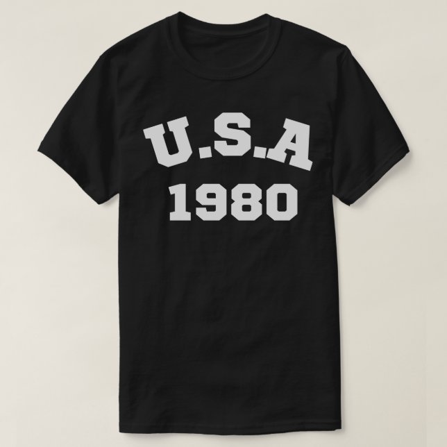 U.S.A 1980 T SHIRT (Design framsida)