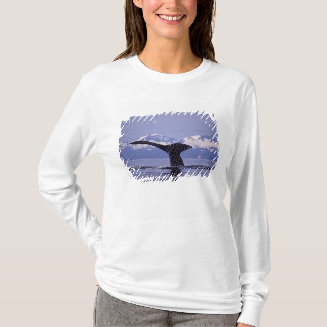 U.S.A., Alaska, Inside Passage Humpback Whale Tee Shirt (Framsida)