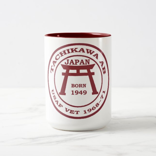 U.S.A.F. för Tachikawa flygbasmugg Två-Tonad Mugg (Center)