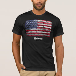 U.S.A. Flag Veteran T Shirt