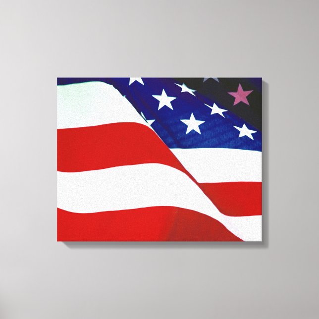 U.S.A. Flagga Canvastryck (Framsida)