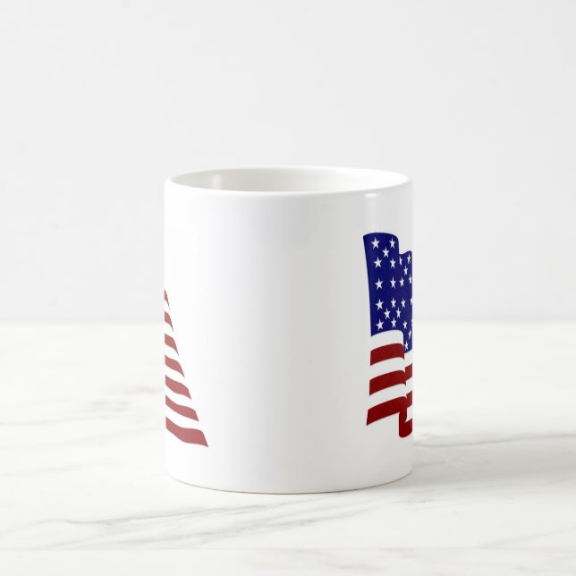 U.S.A. Flagga Kaffemugg (Center)