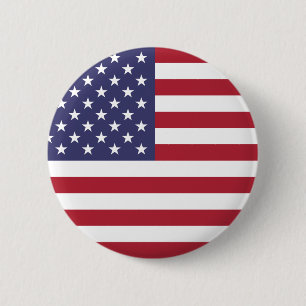 U.S.A. Flagga Knapp