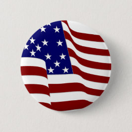 U.S.A. Flagga Knapp