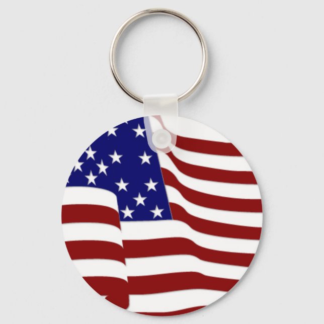 U.S.A. Flagga Nyckelring (Framsida)