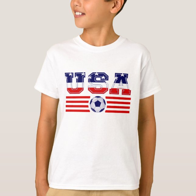 U.S.A. FLAGGA OCH SOCCER TEE (Framsida)
