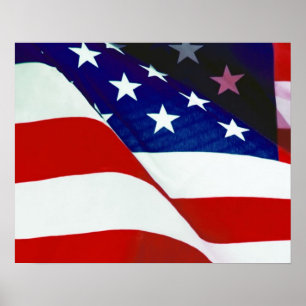U.S.A. Flagga Poster