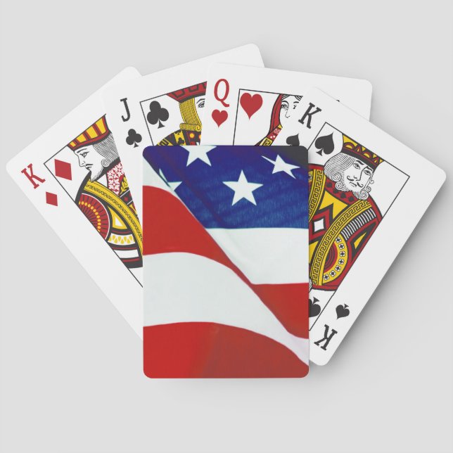 U.S.A. Flagga Spelkort (Baksidan)