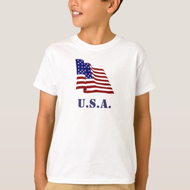 U.S.A. Flagga Tee (Framsida)