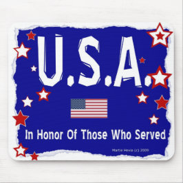 U.S.A.- In Honor - Mousepad Musmatta